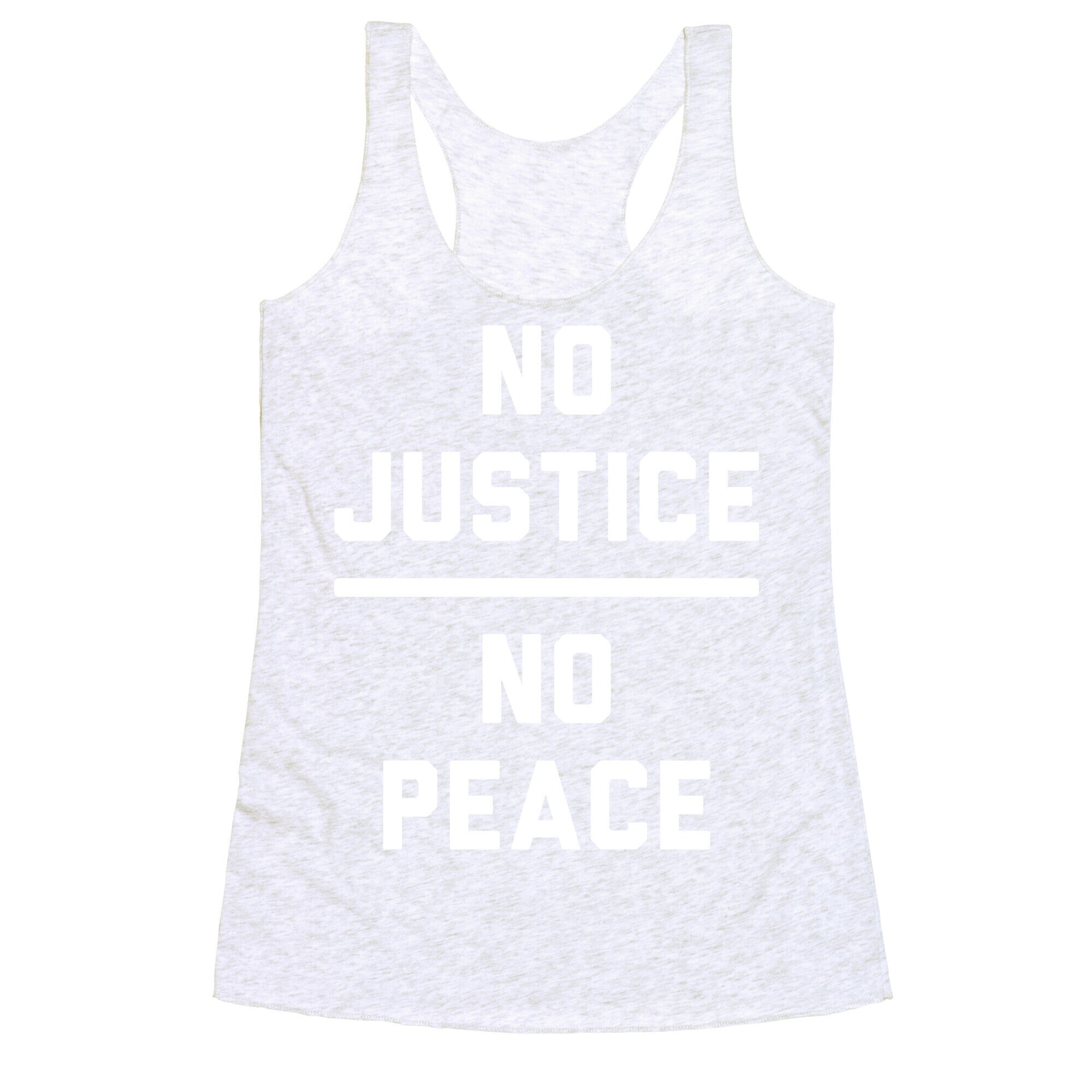 No Justice No Peace Racerback Tank