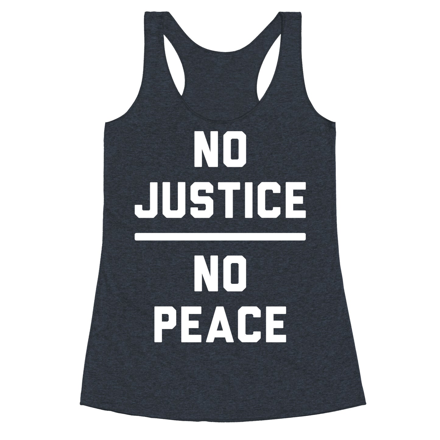 No Justice No Peace Racerback Tank