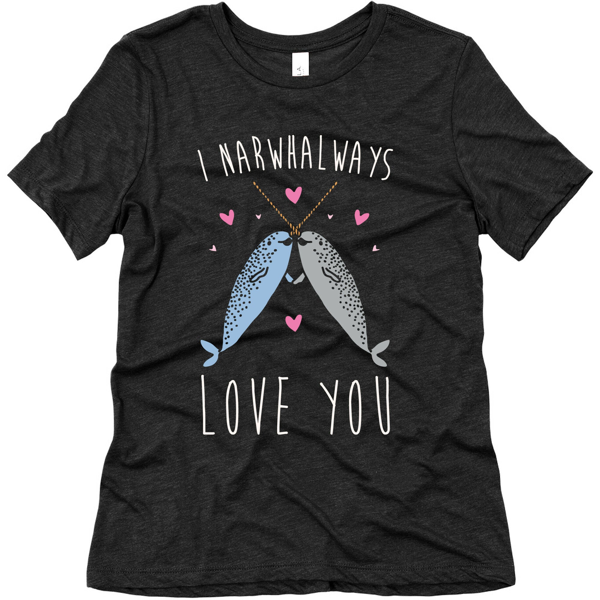 I Narwhal Ways Love You White Print Women's Triblend Tee