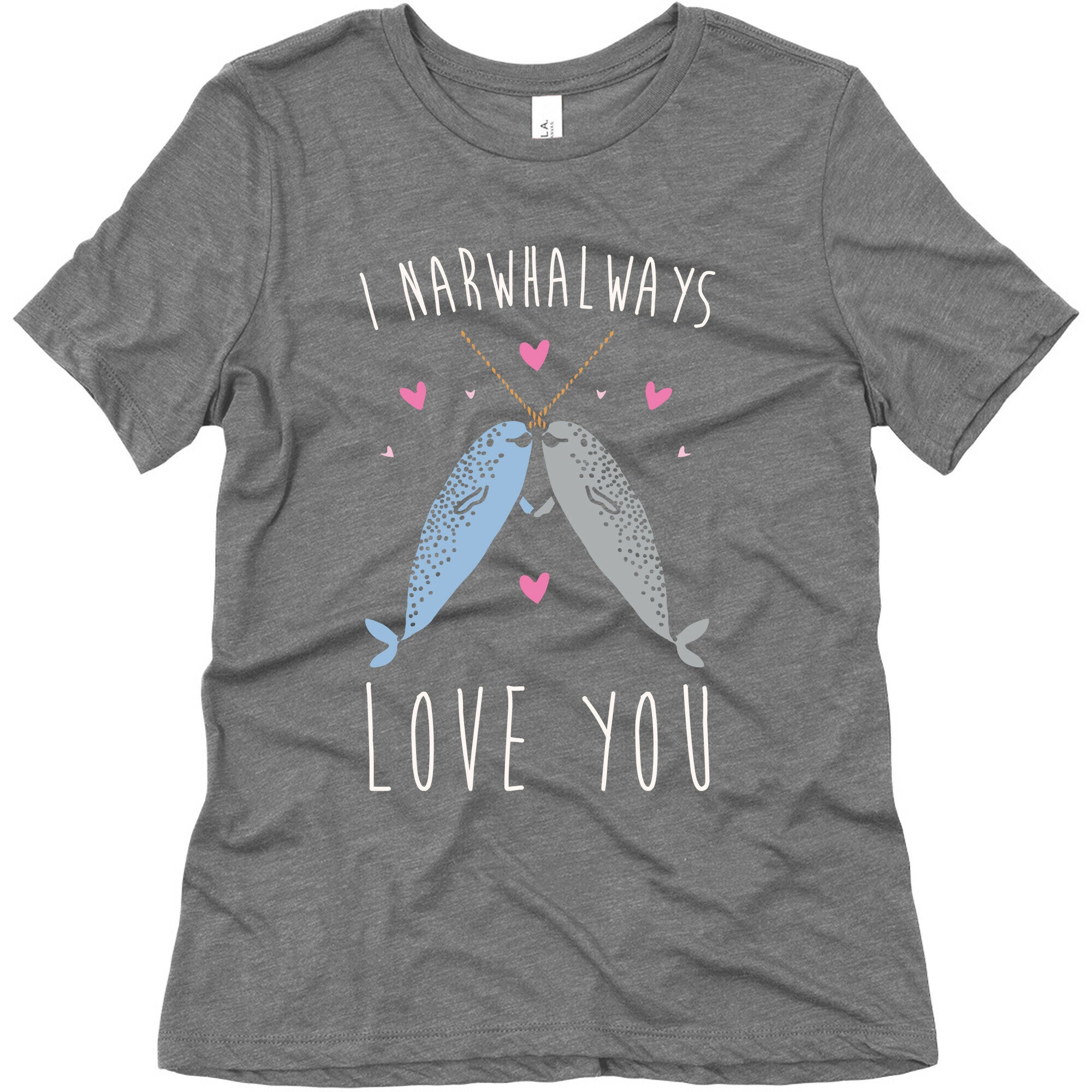 I Narwhal Ways Love You White Print Women's Triblend Tee