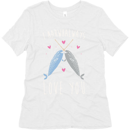 I Narwhal Ways Love You White Print Women's Triblend Tee