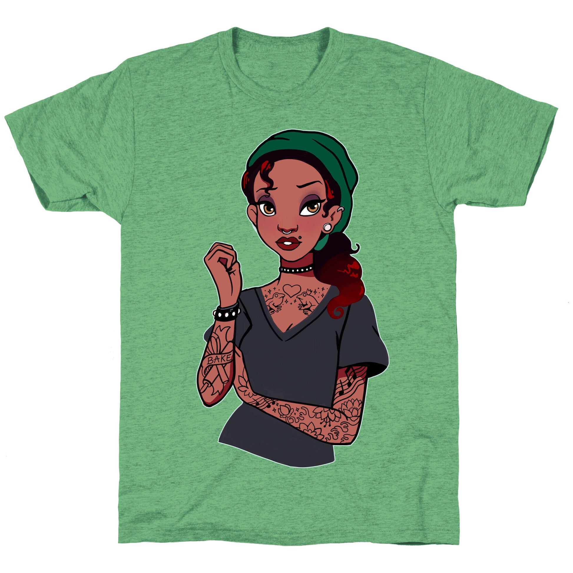 Punk Princess Tiana Parody Unisex Triblend Tee