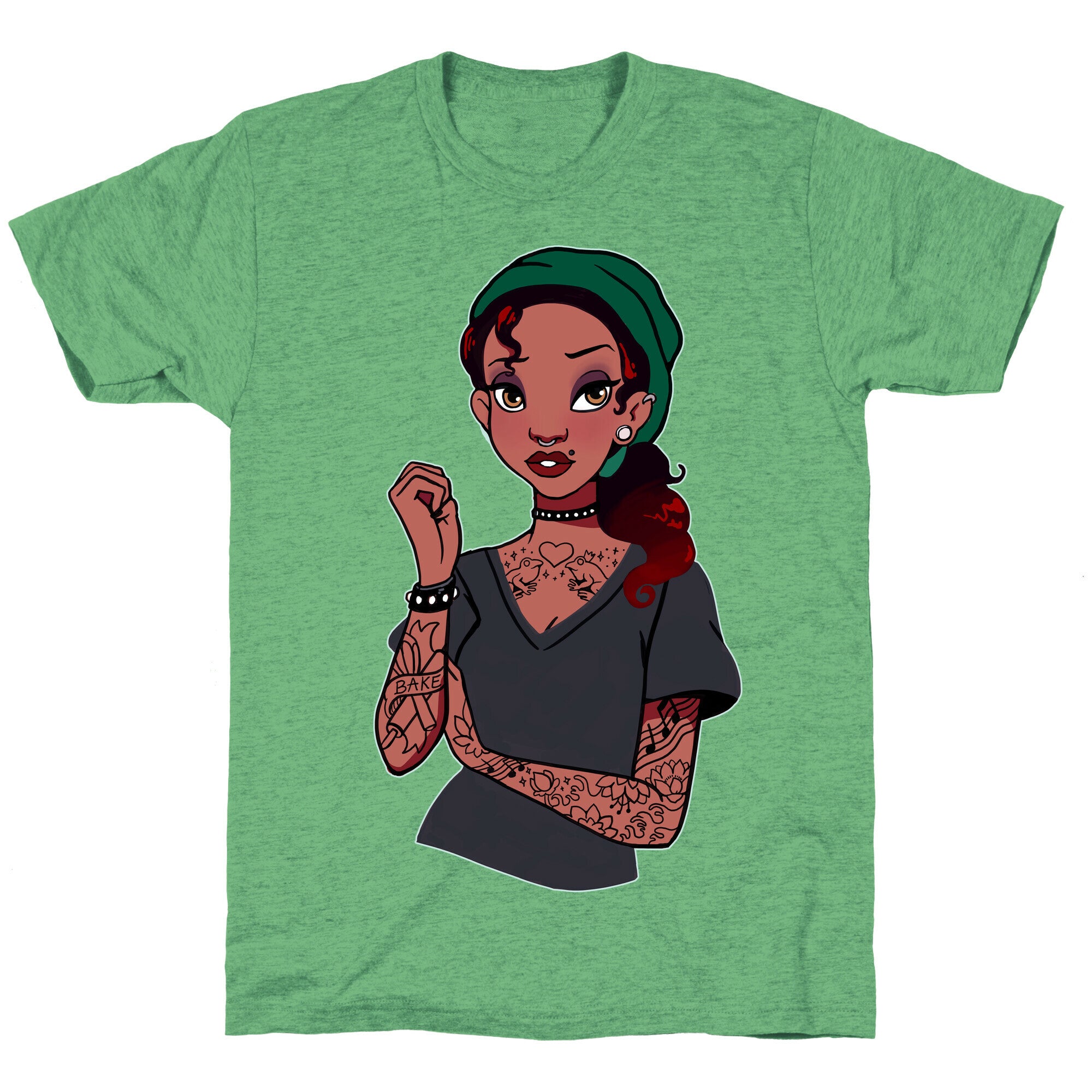 Punk Princess Tiana Parody Unisex Triblend Tee