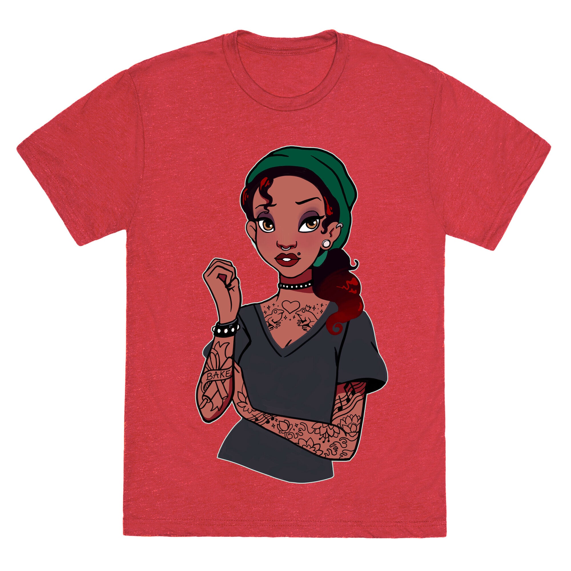Punk Princess Tiana Parody Unisex Triblend Tee
