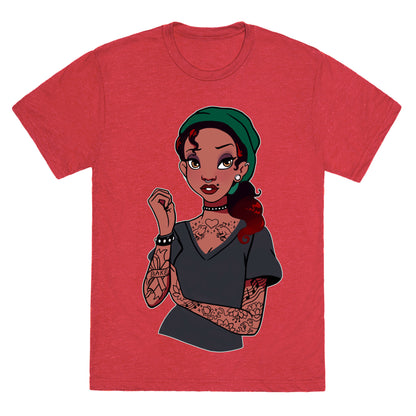 Punk Princess Tiana Parody Unisex Triblend Tee