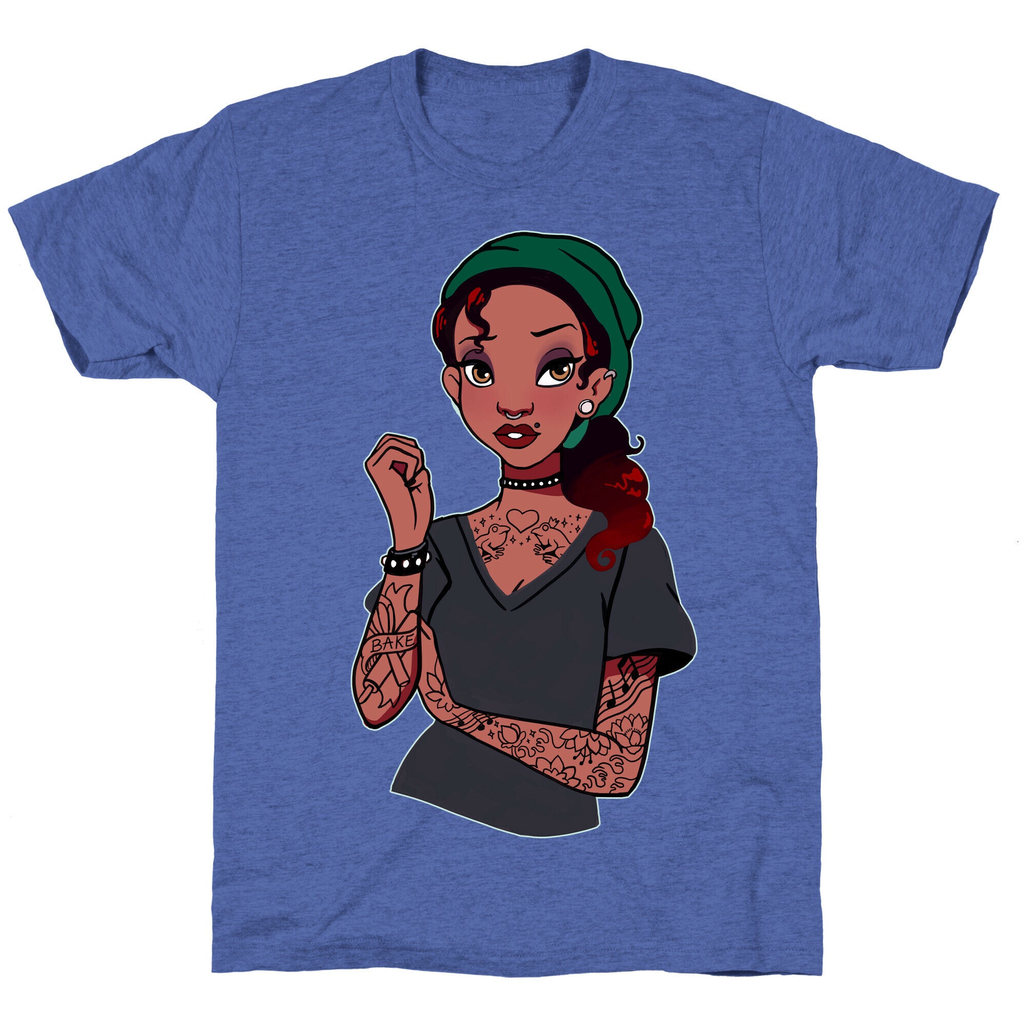 Punk Princess Tiana Parody Unisex Triblend Tee