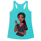 Punk Princess Tiana Parody Racerback Tank