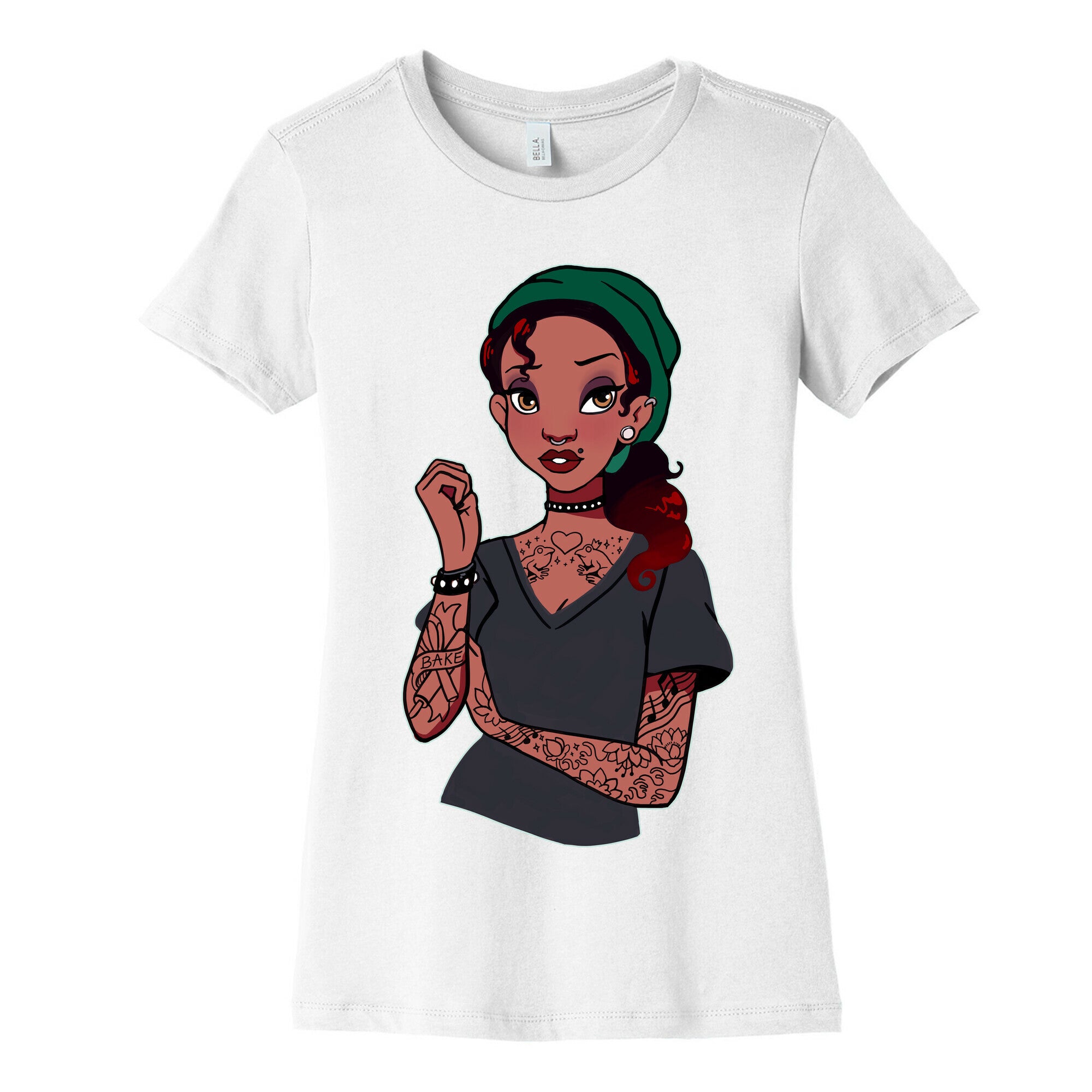 Punk Princess Tiana Parody Women's Cotton Tee