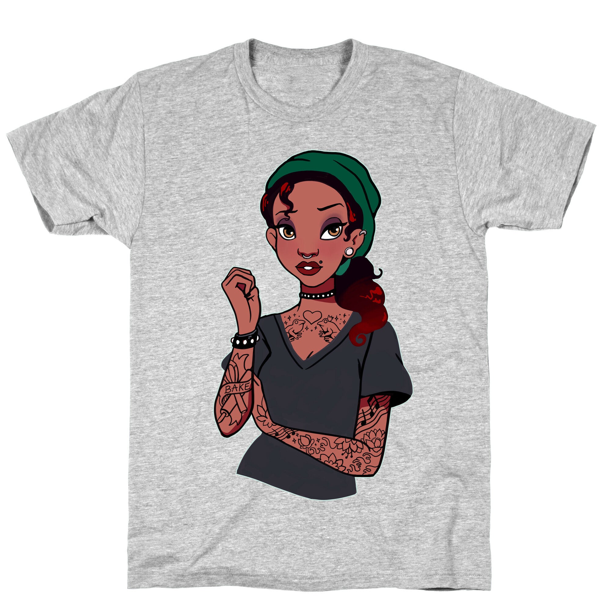 Punk Princess Tiana Parody T-Shirt