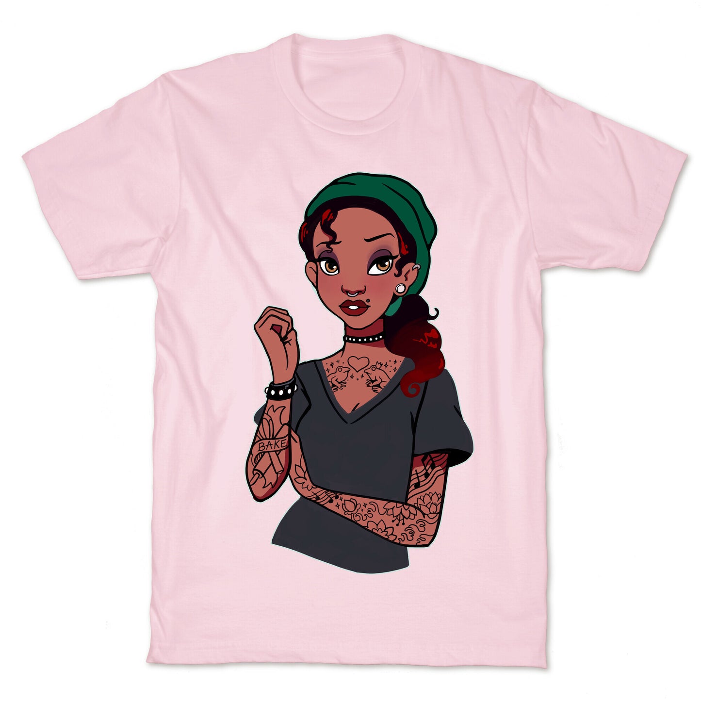 Punk Princess Tiana Parody T-Shirt