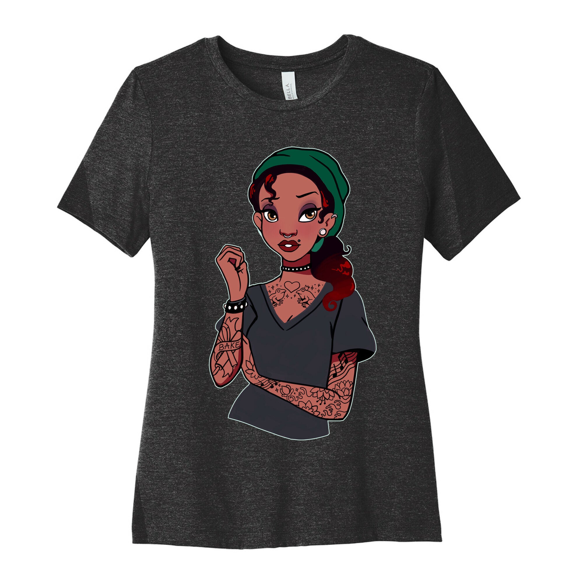 Punk Princess Tiana Parody Women's Cotton Tee