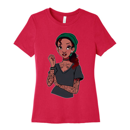 Punk Princess Tiana Parody Women's Cotton Tee