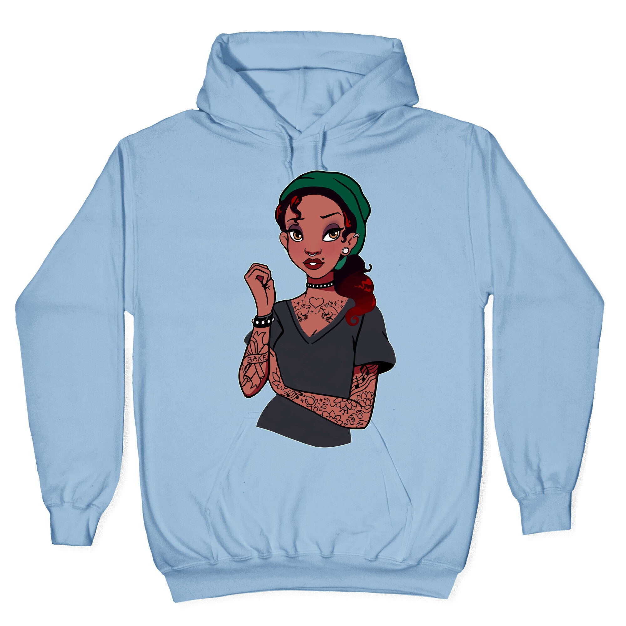 Punk Princess Tiana Parody Hoodie
