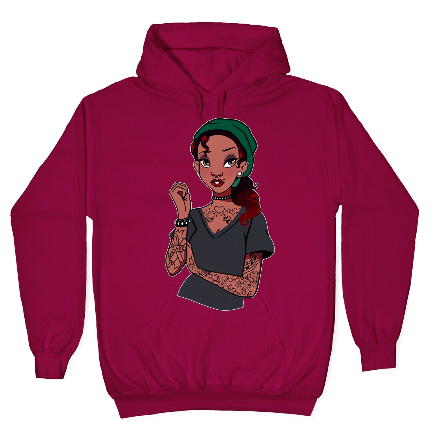 Punk Princess Tiana Parody Hoodie