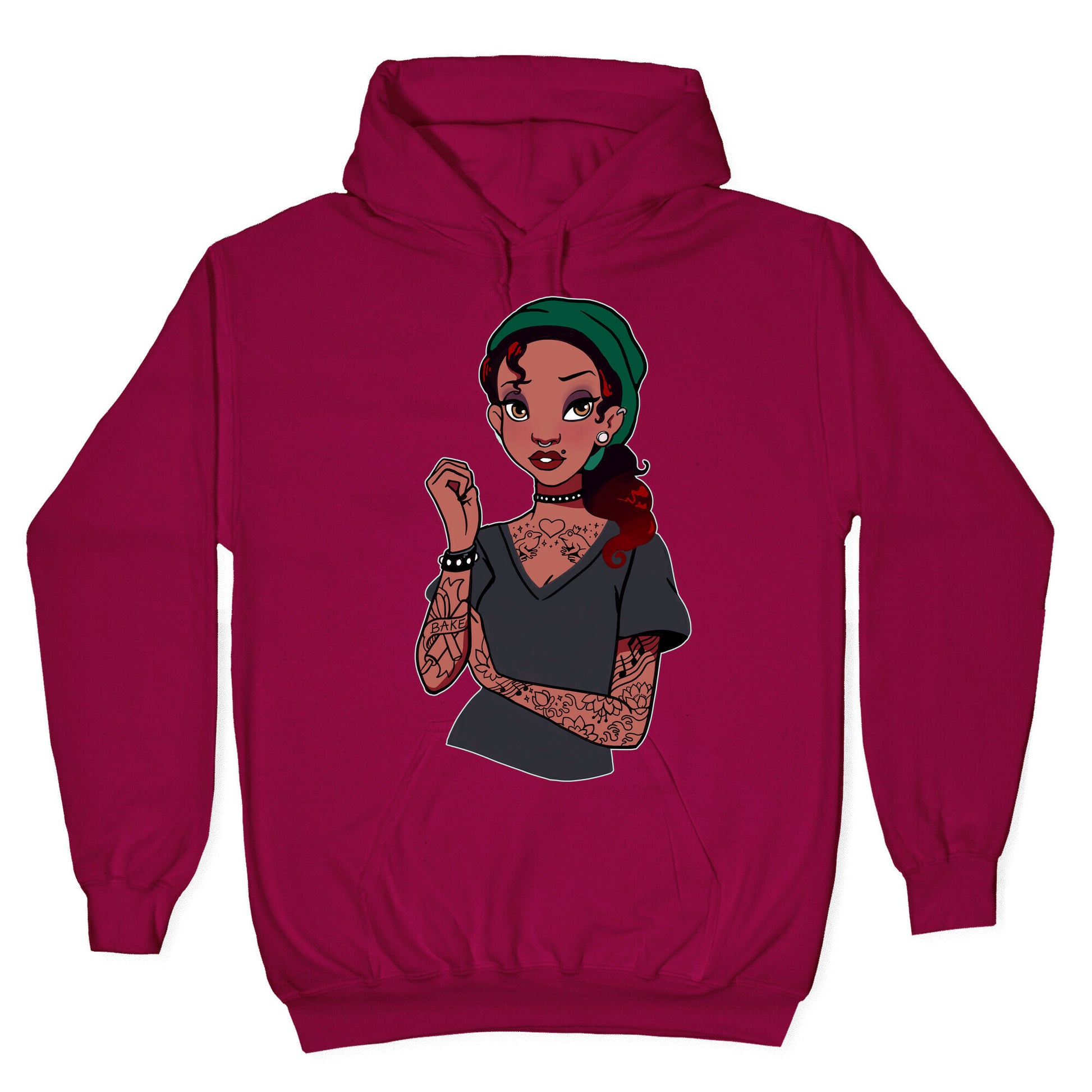 Punk Princess Tiana Parody Hoodie