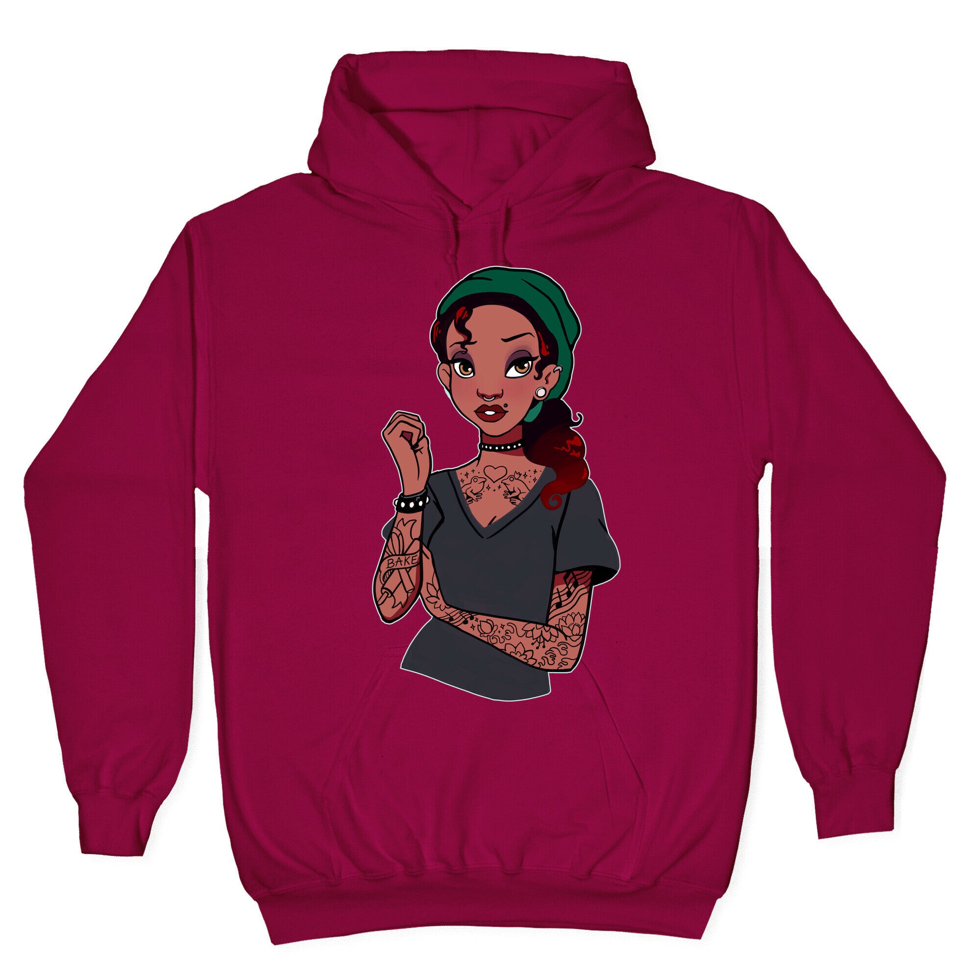 Punk Princess Tiana Parody Hoodie