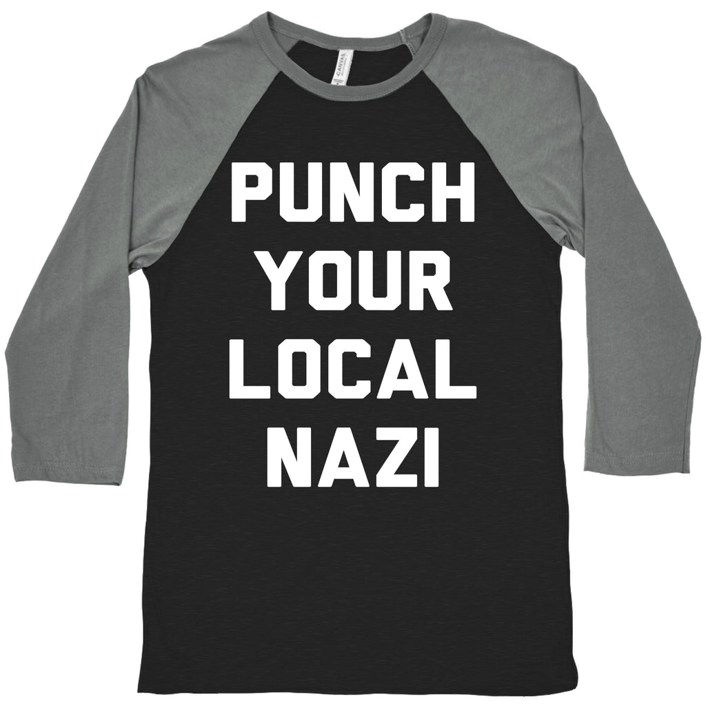 Punch Your Local Nazi Baseball Tee