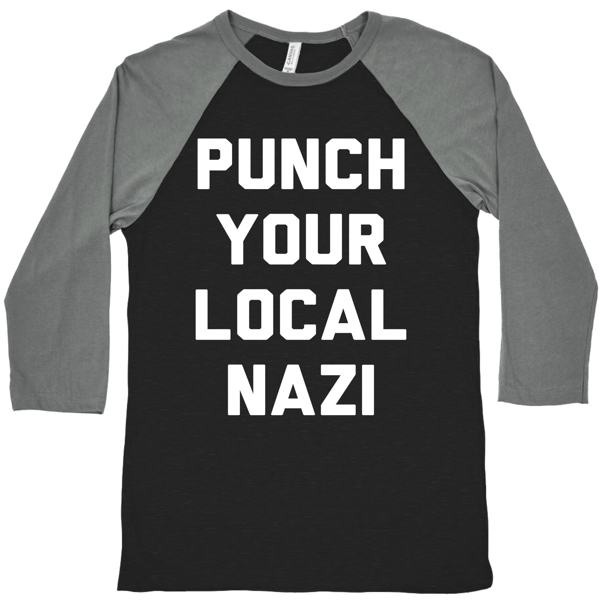 Punch Your Local Nazi Baseball Tee