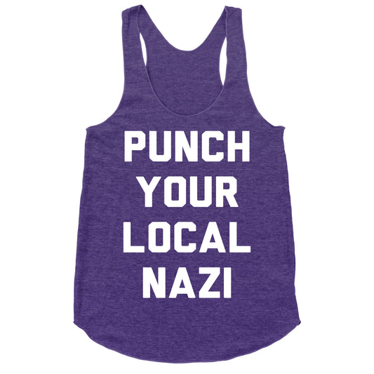 Punch Your Local Nazi Racerback Tank