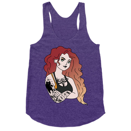 Punk Merida Parody Racerback Tank