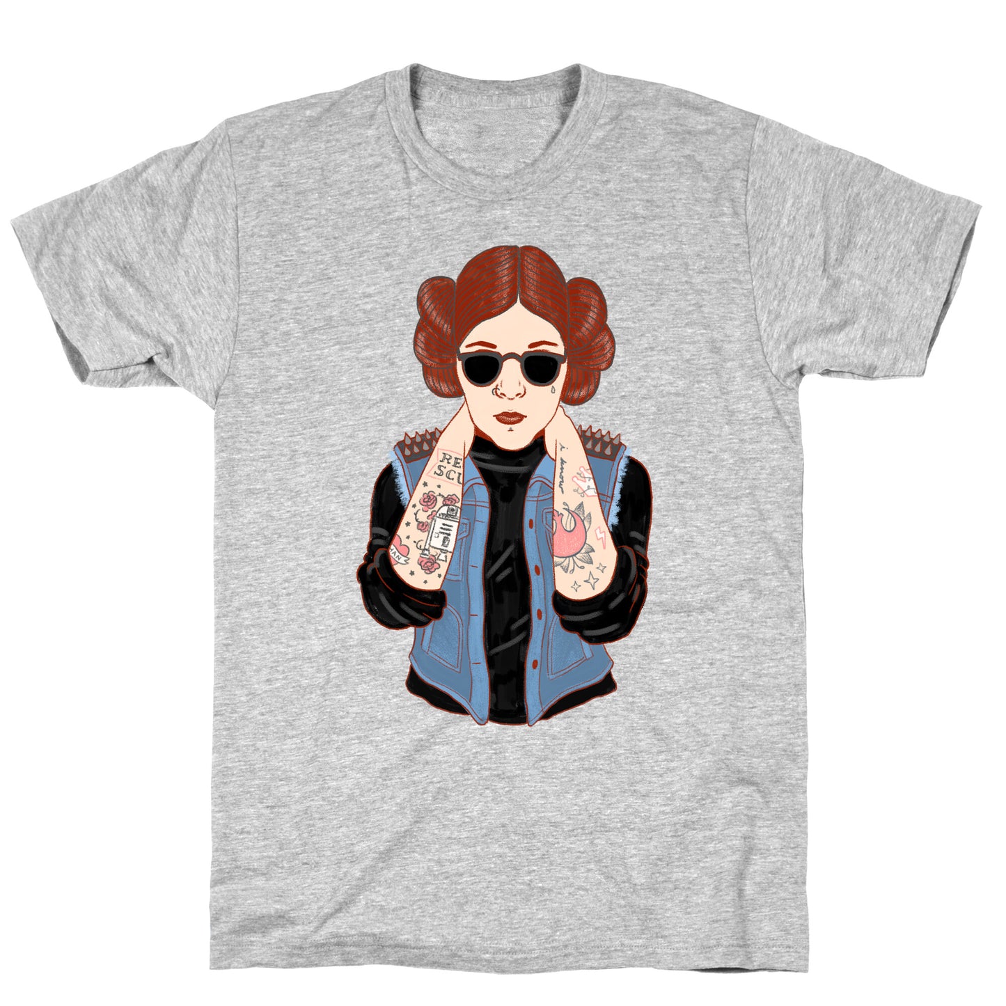 Punk Leia Parody T-Shirt