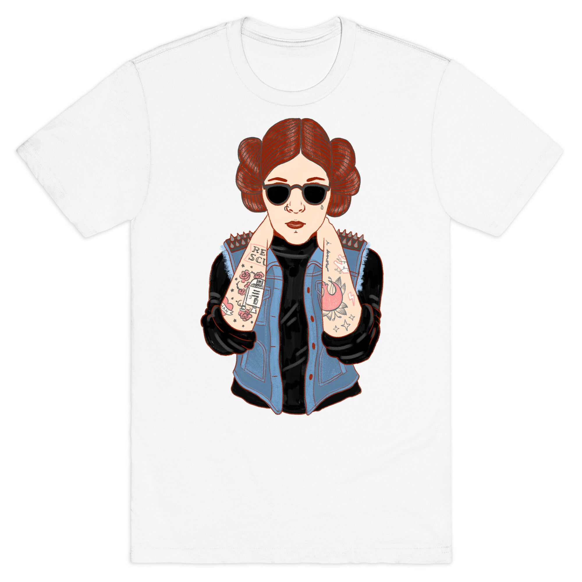 Punk Leia Parody T-Shirt