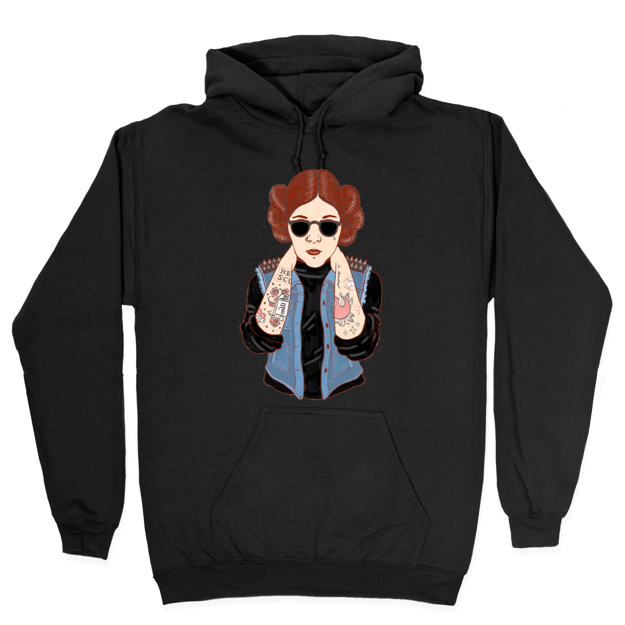 Punk Leia Parody Hoodie