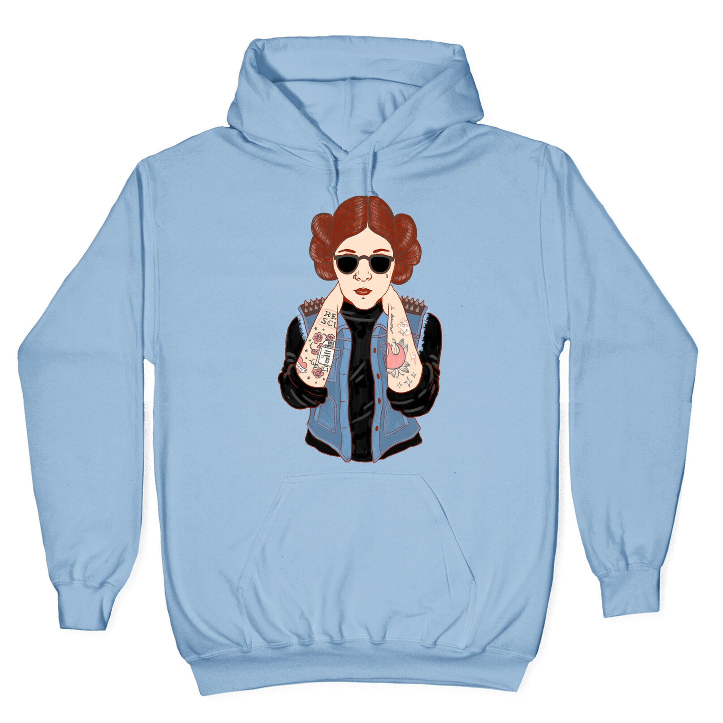 Punk Leia Parody Hoodie