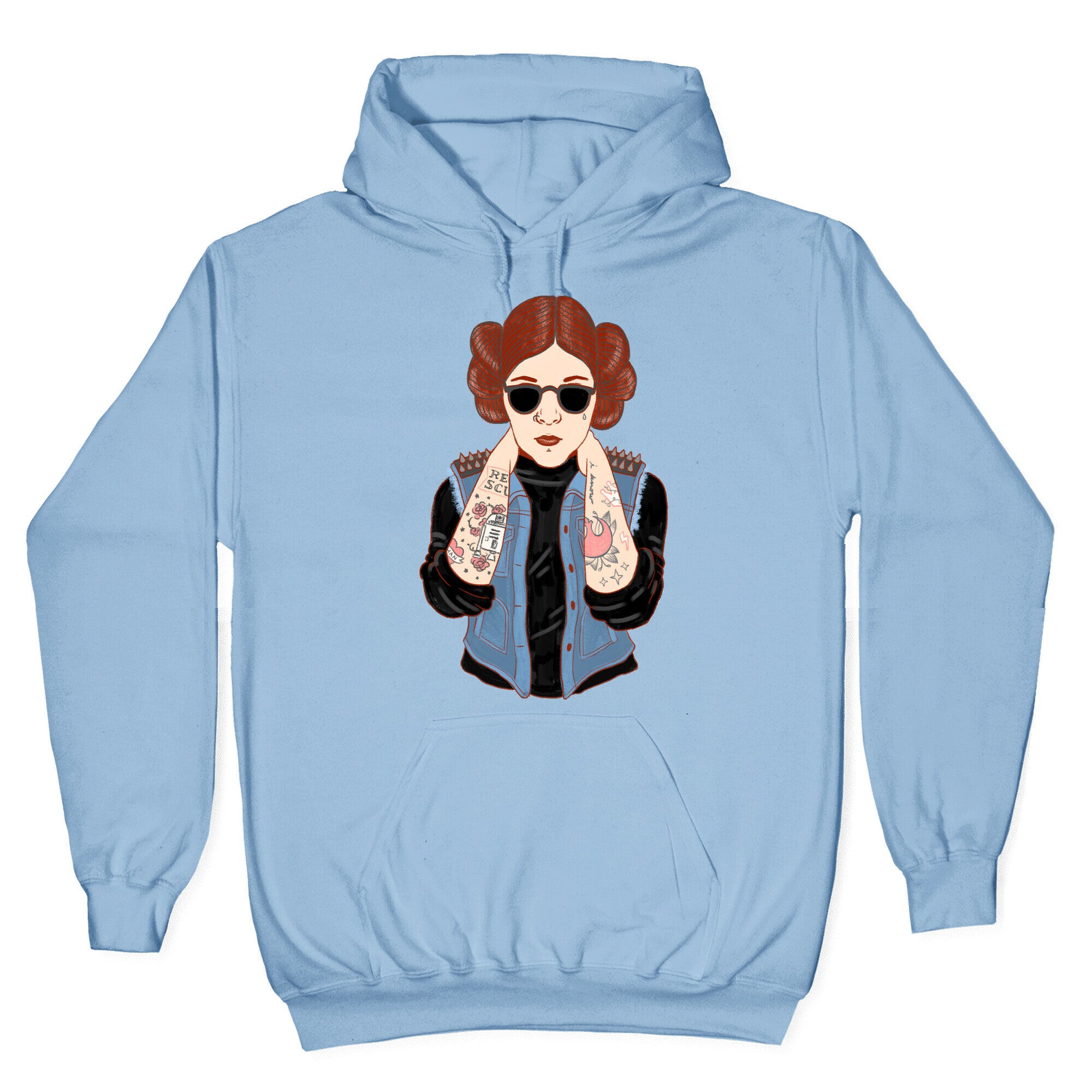 Punk Leia Parody Hoodie