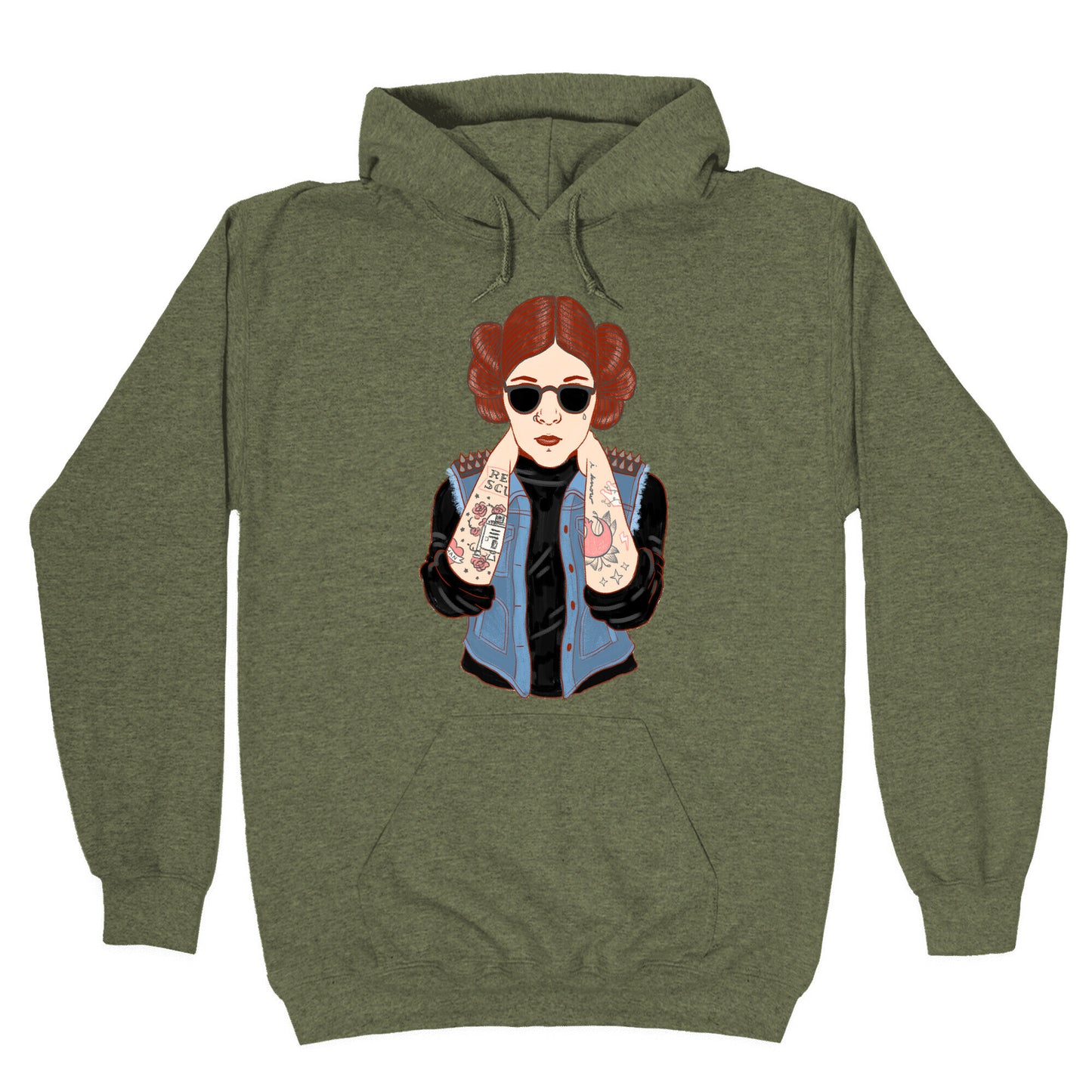 Punk Leia Parody Hoodie