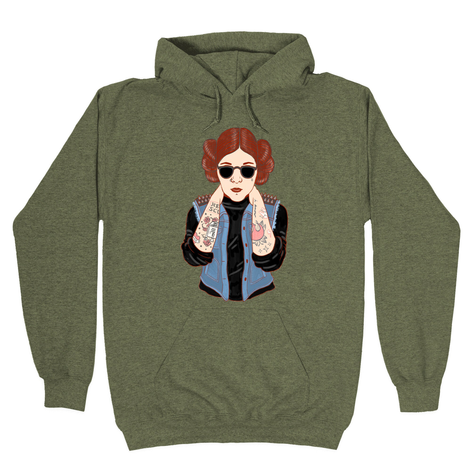Punk Leia Parody Hoodie