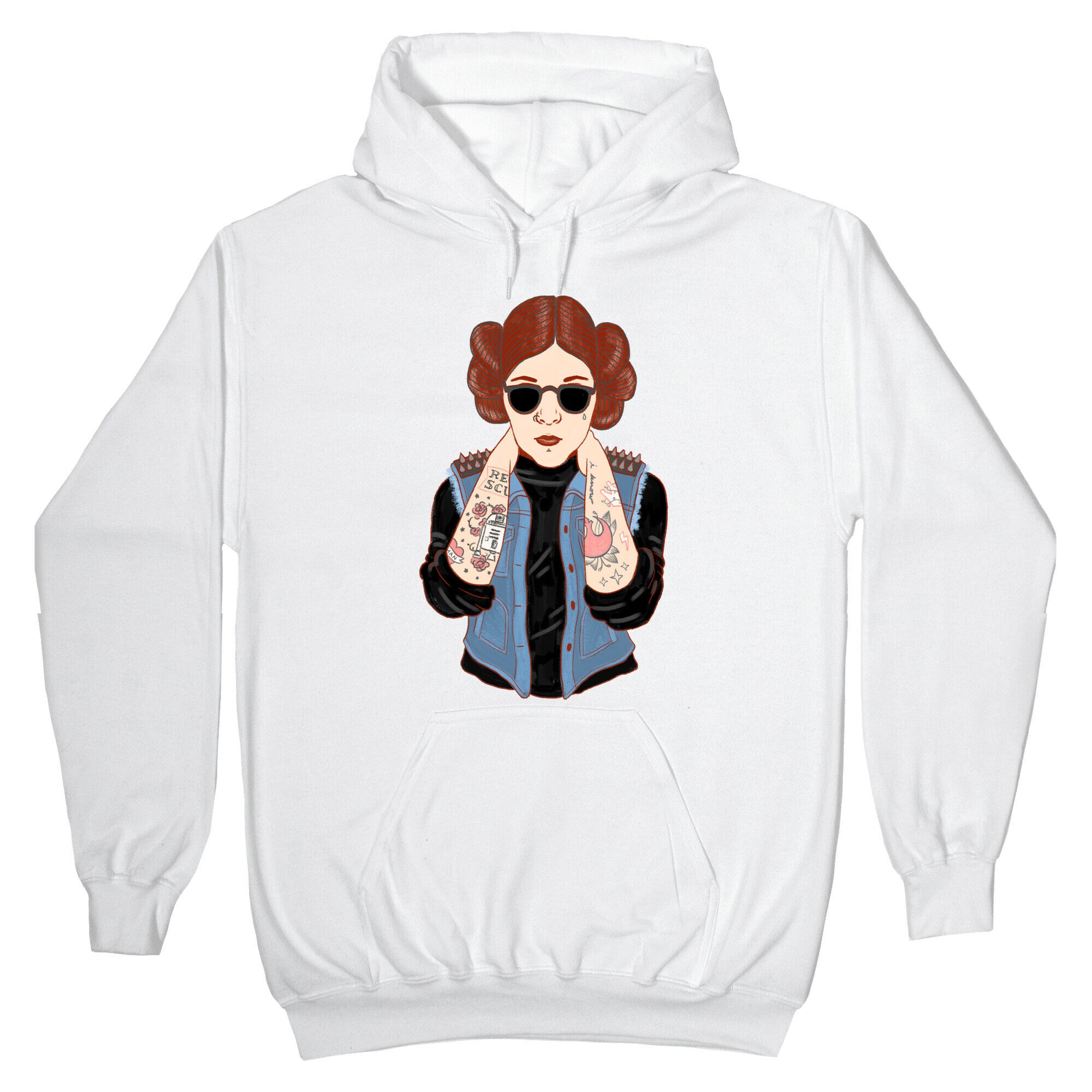 Punk Leia Parody Hoodie