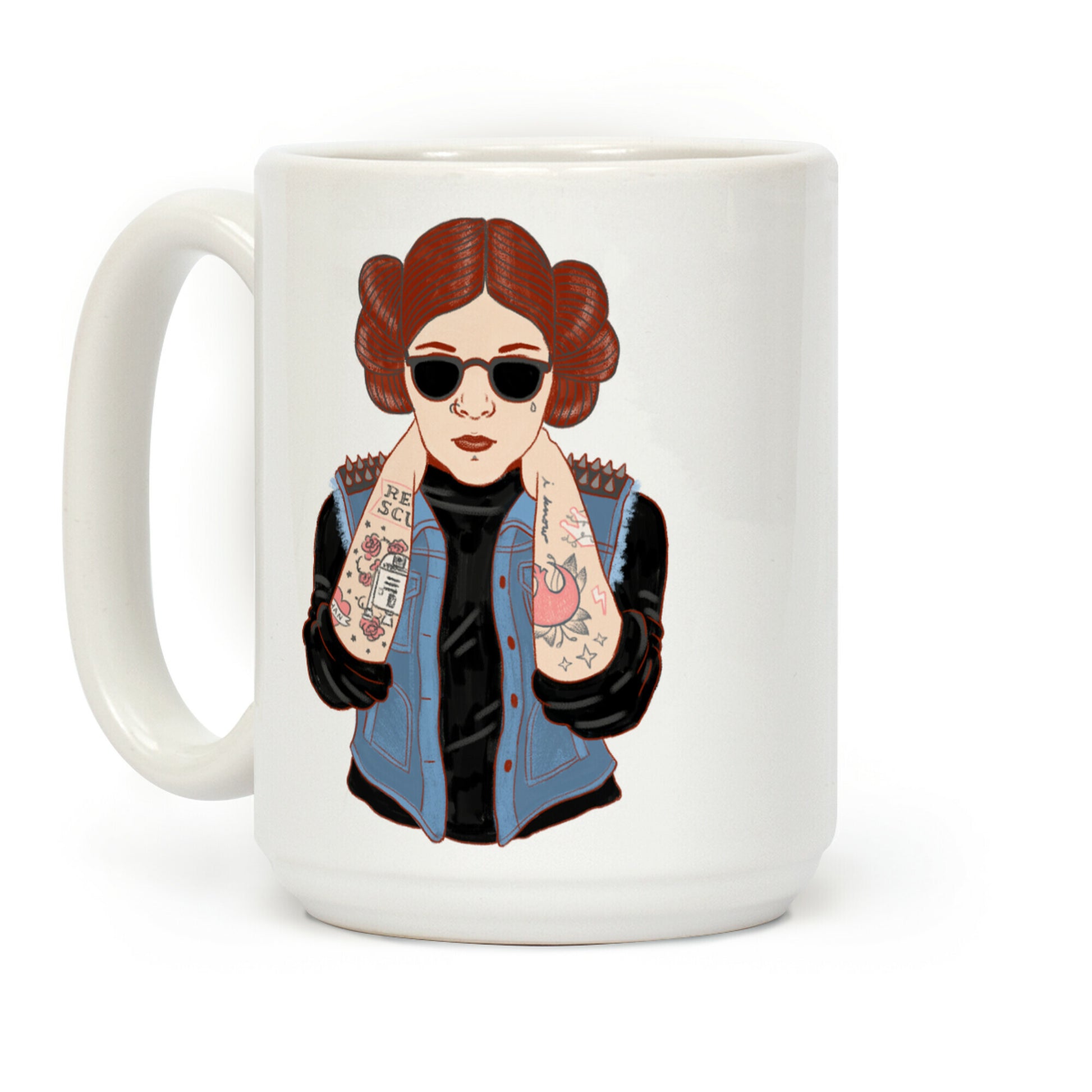 Punk Leia Parody Coffee Mug