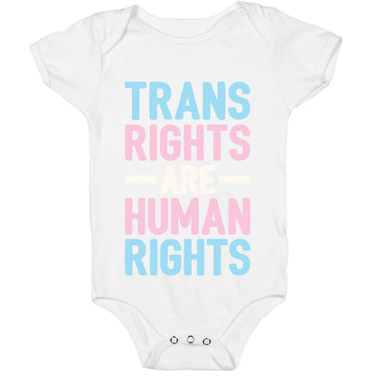 Trans Rights Are Human Rights Baby One Piece