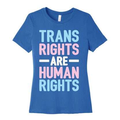 Trans Rights Are Human Rights Women's Cotton Tee