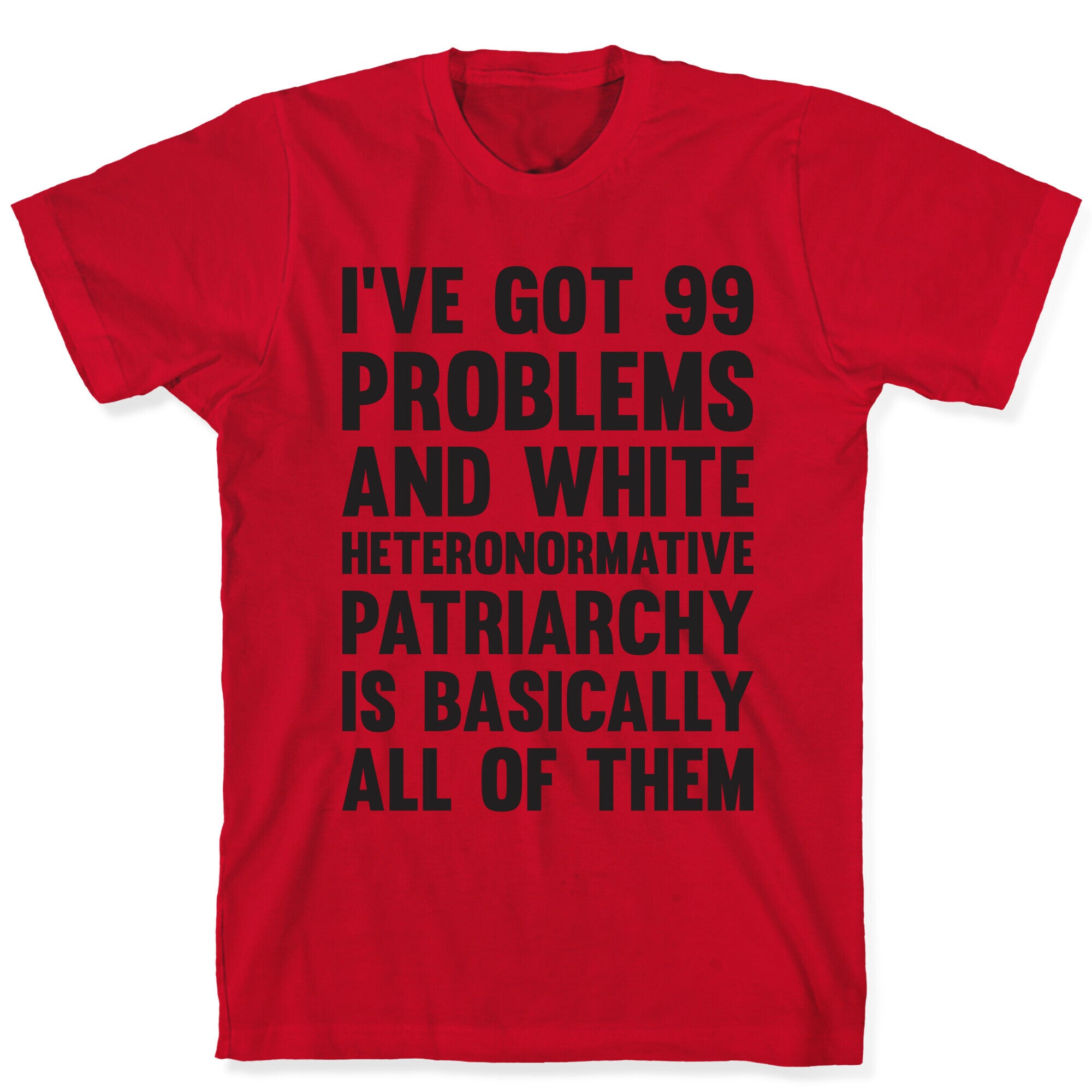 I've Got 99 Problems And White Heteronormative Patriarchy Is Basically All Of Them T-Shirt
