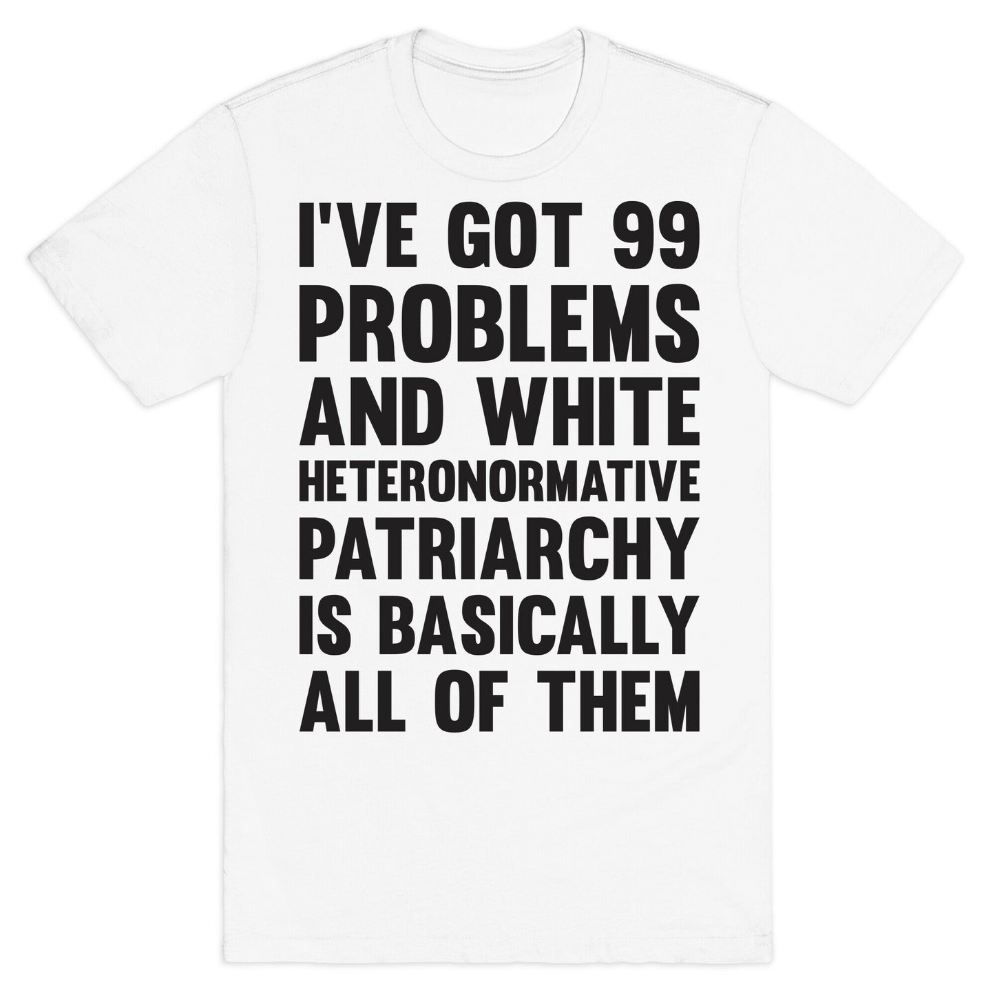 I've Got 99 Problems And White Heteronormative Patriarchy Is Basically All Of Them T-Shirt