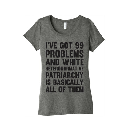 I've Got 99 Problems And White Heteronormative Patriarchy Is Basically All Of Them Women's Triblend Tee