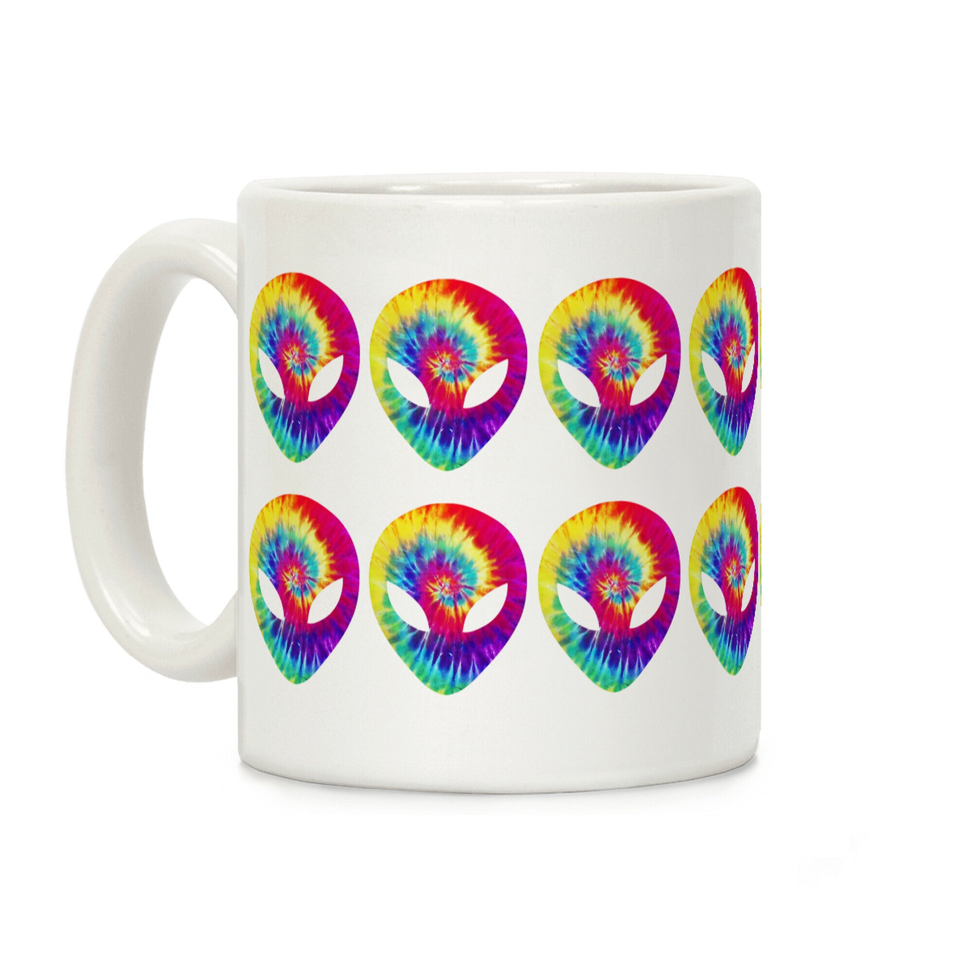 Tie Dye Alien Coffee Mug