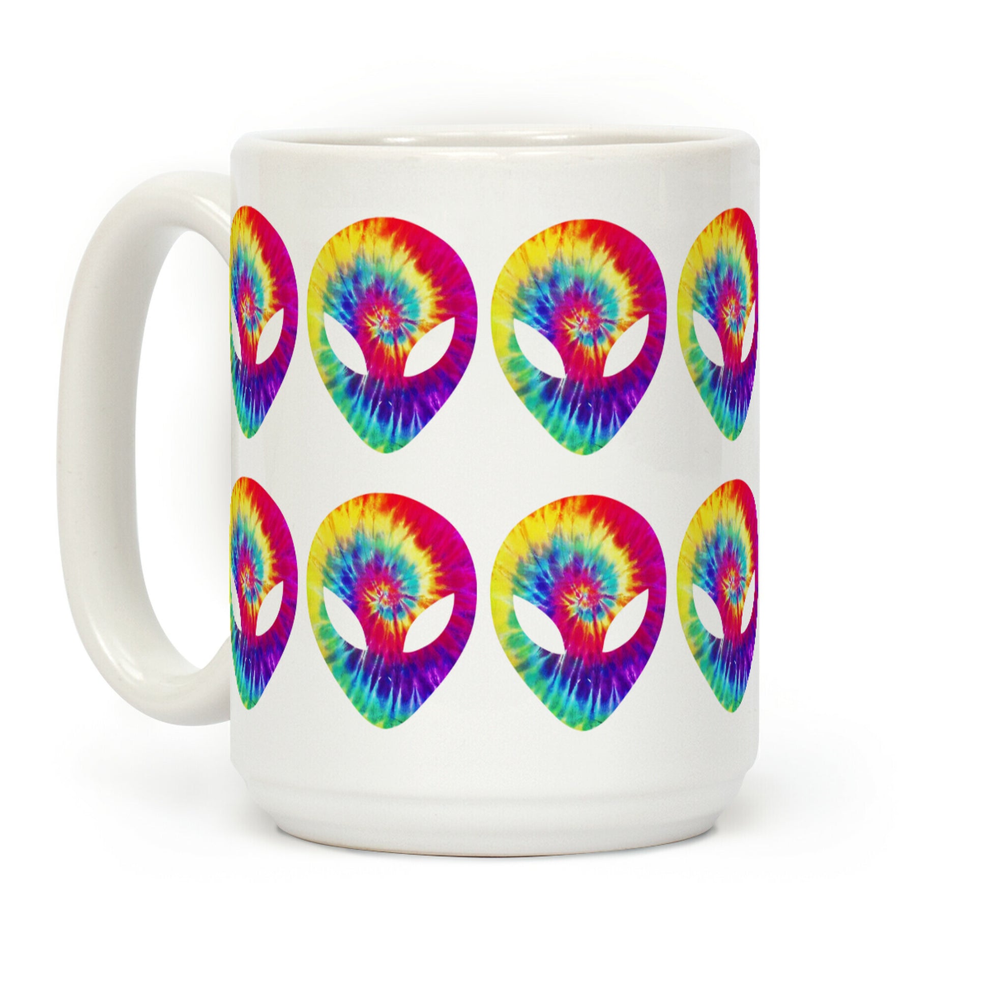 Tie Dye Alien Coffee Mug