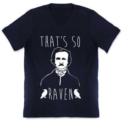 That's So Raven Parody White Print V-Neck