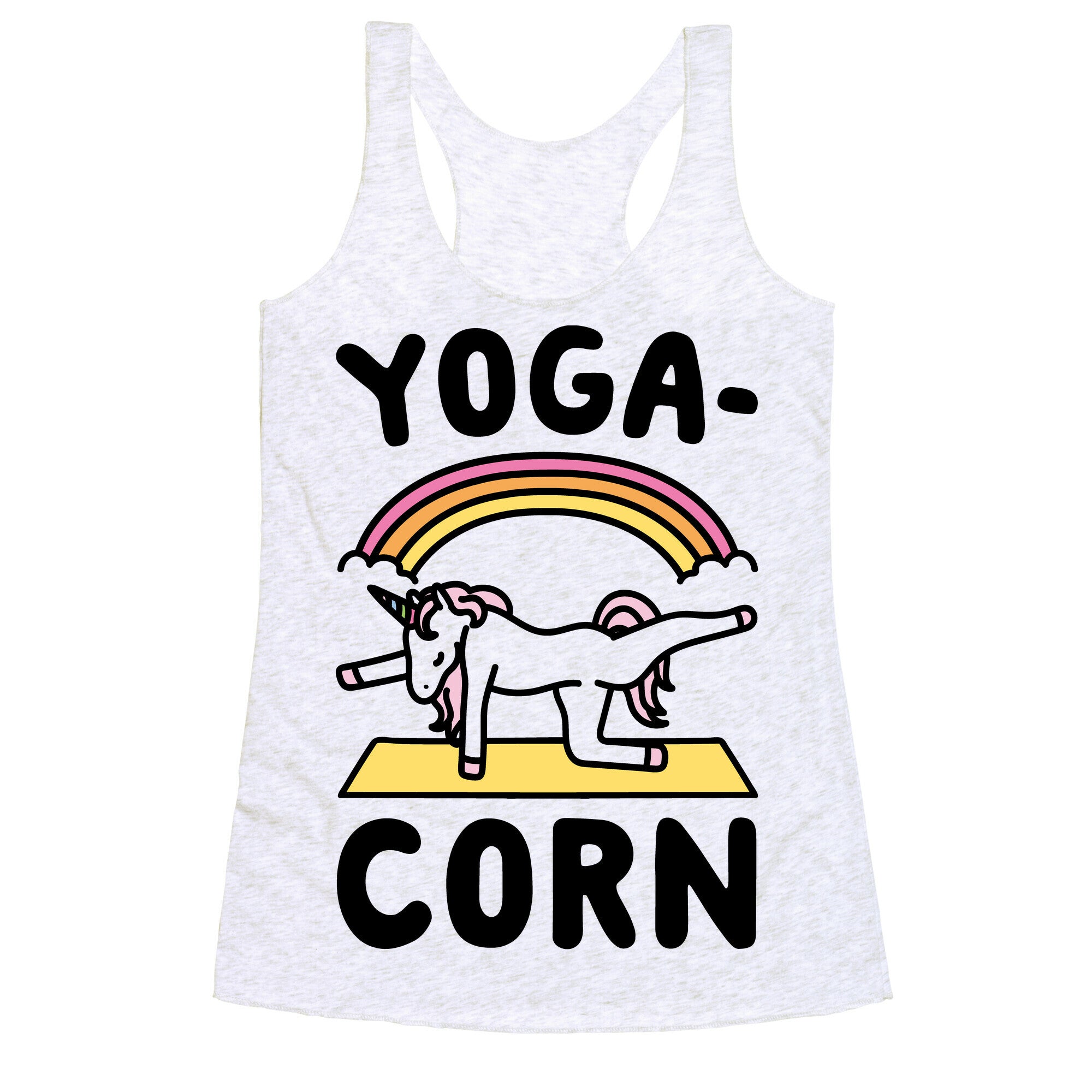 Yoga-Corn  Racerback Tank