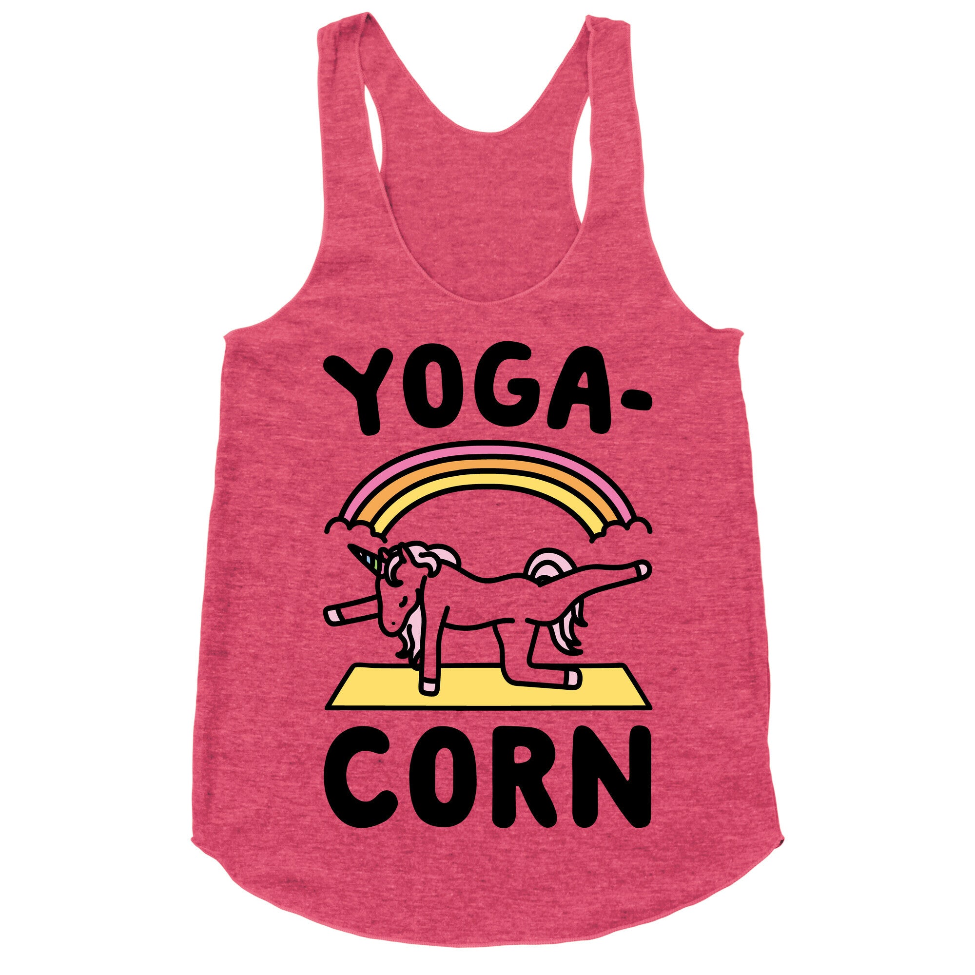 Yoga-Corn  Racerback Tank