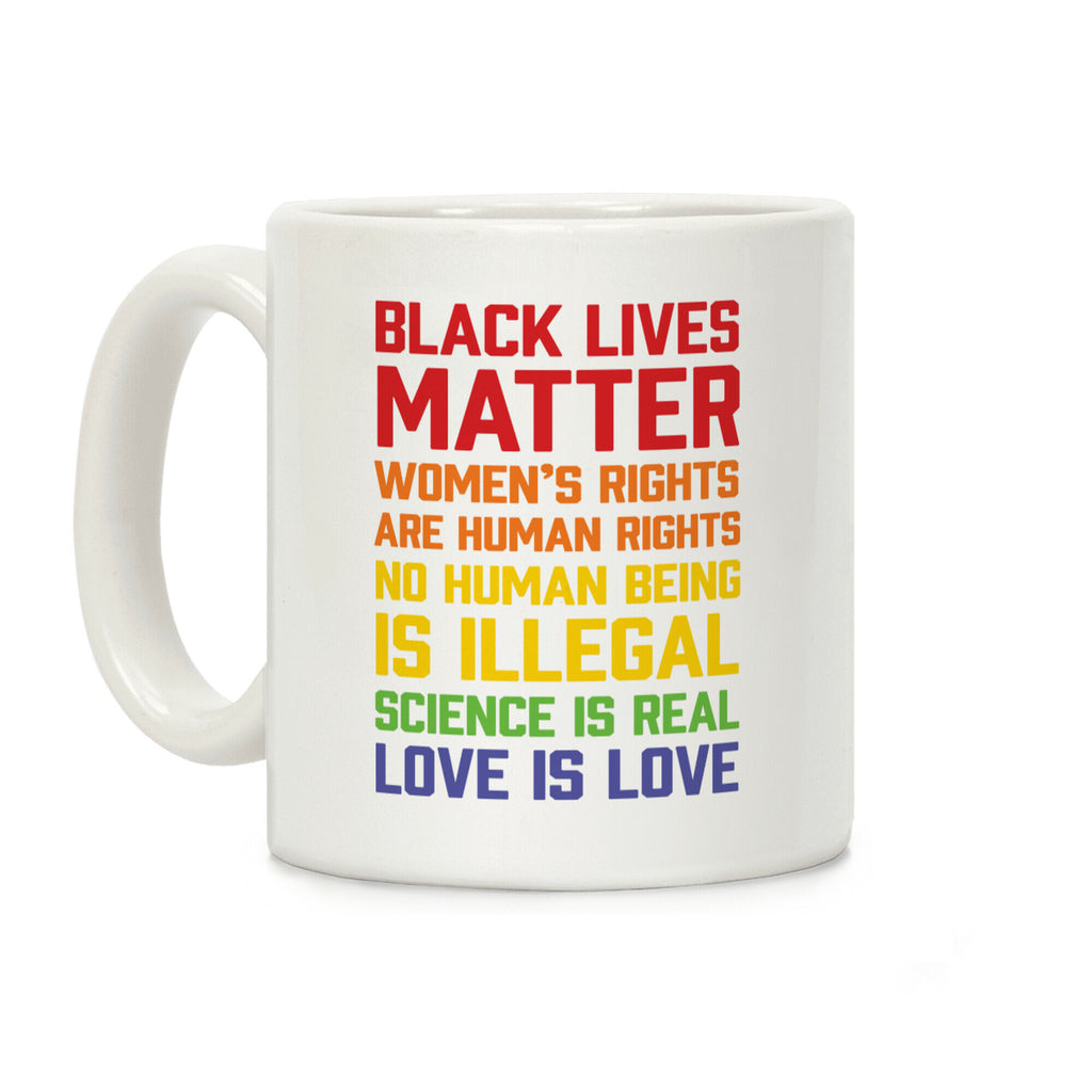 Black Lives Matter List Coffee Mug