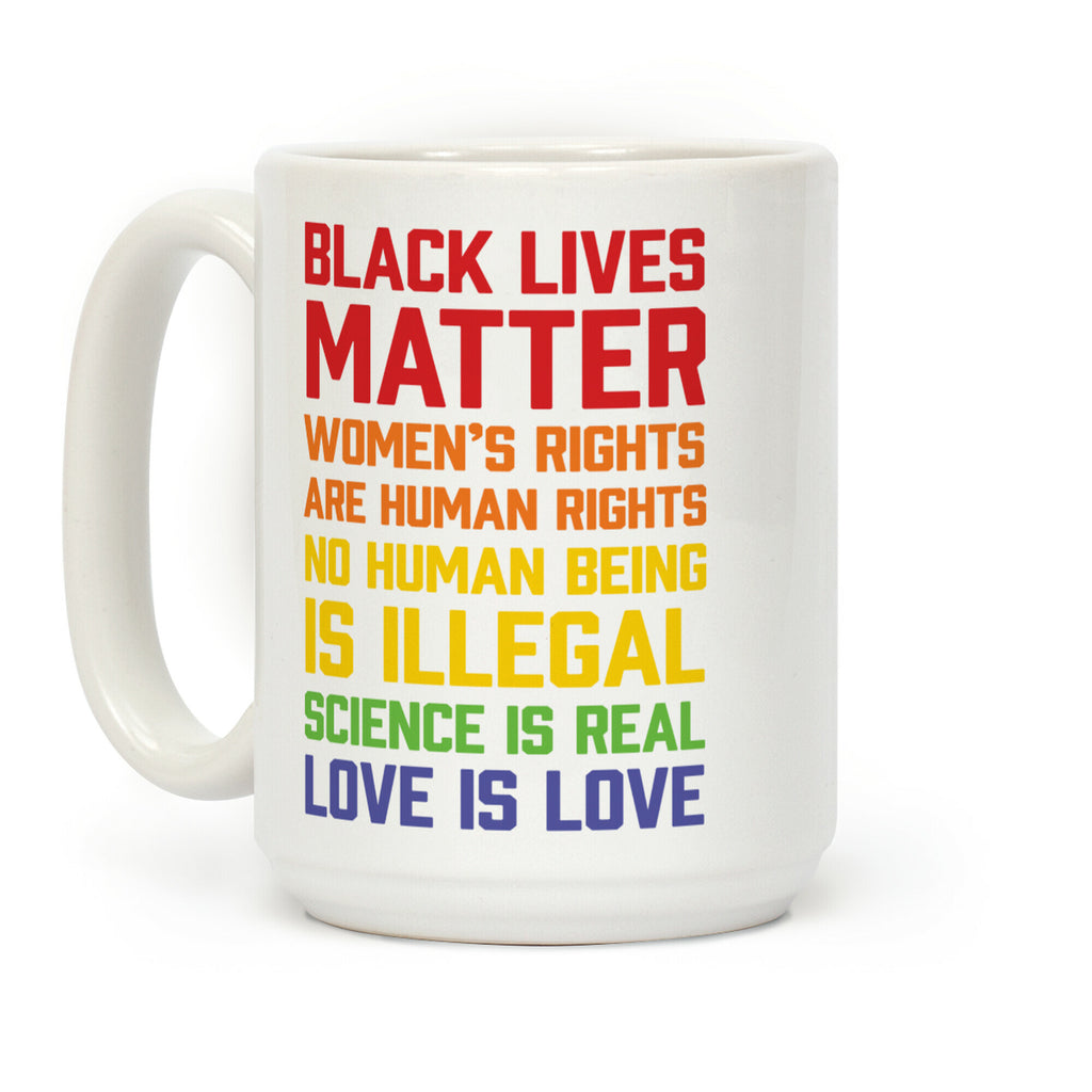 Black Lives Matter List Coffee Mug