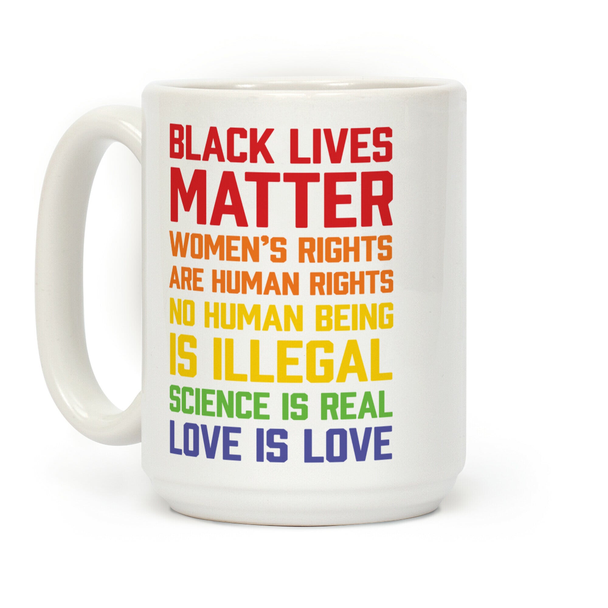 Black Lives Matter List Coffee Mug