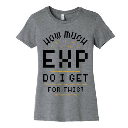 How Much EXP Do I Get For This Women's Cotton Tee
