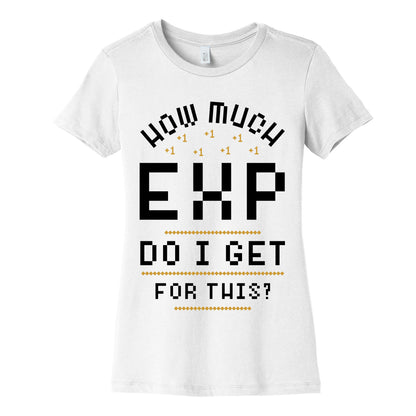 How Much EXP Do I Get For This Women's Cotton Tee