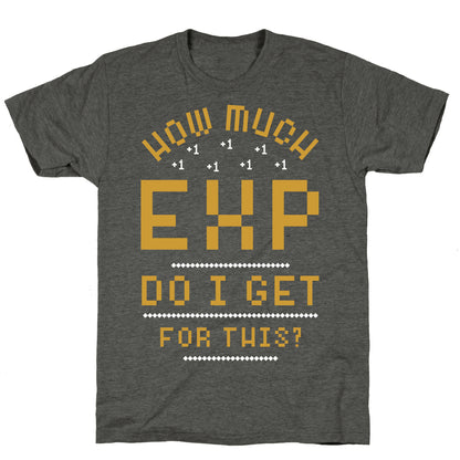 How Much EXP Do I Get For This Unisex Triblend Tee
