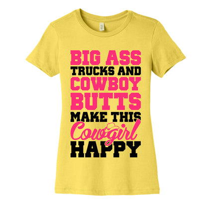 Big Ass Trucks and Cowboy Butts Women's Cotton Tee